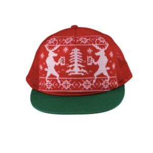 Christmas Reinbeer Trucker Baseball Party Cap, Unisex, by Holiday Time w/ Lights